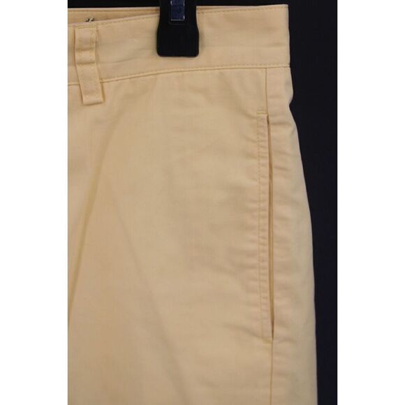 Vineyard Vines Club Shorts Mens Size 33 Yellow Solid 9" Inseam Casual Chino - Picture 3 of 8
